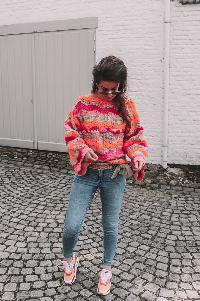 Haakpatroon BOOGJESTRUI - oversized chunky trui met wijde mouwen