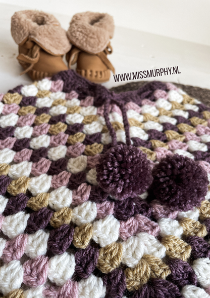 Haakpatroon PIPPA PONCHO - poncho voor peuter/kleuter/kind