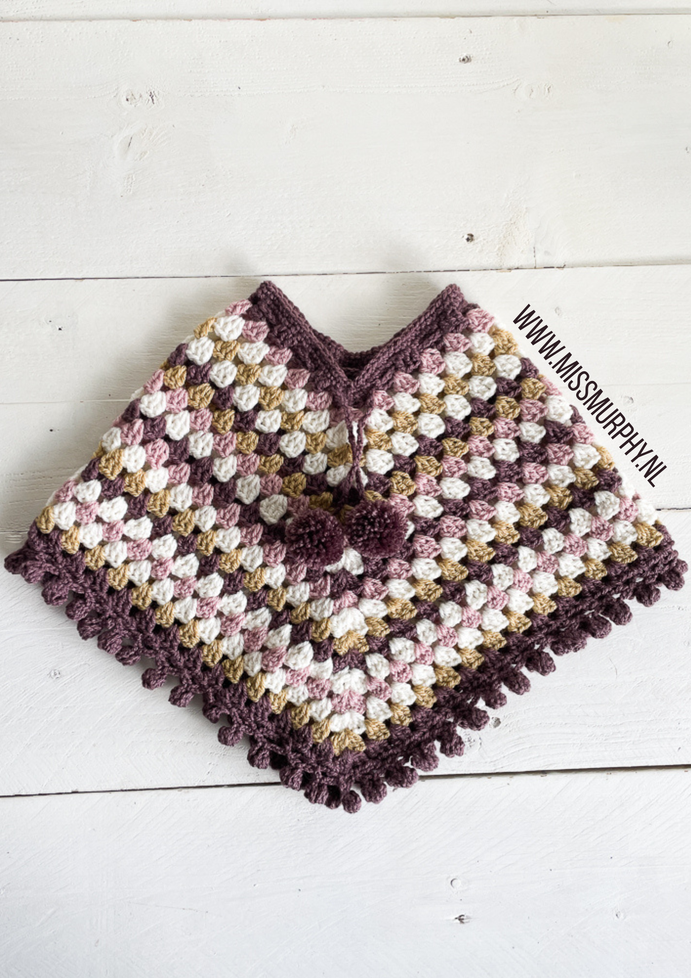 Haakpatroon PIPPA PONCHO - poncho voor peuter/kleuter/kind