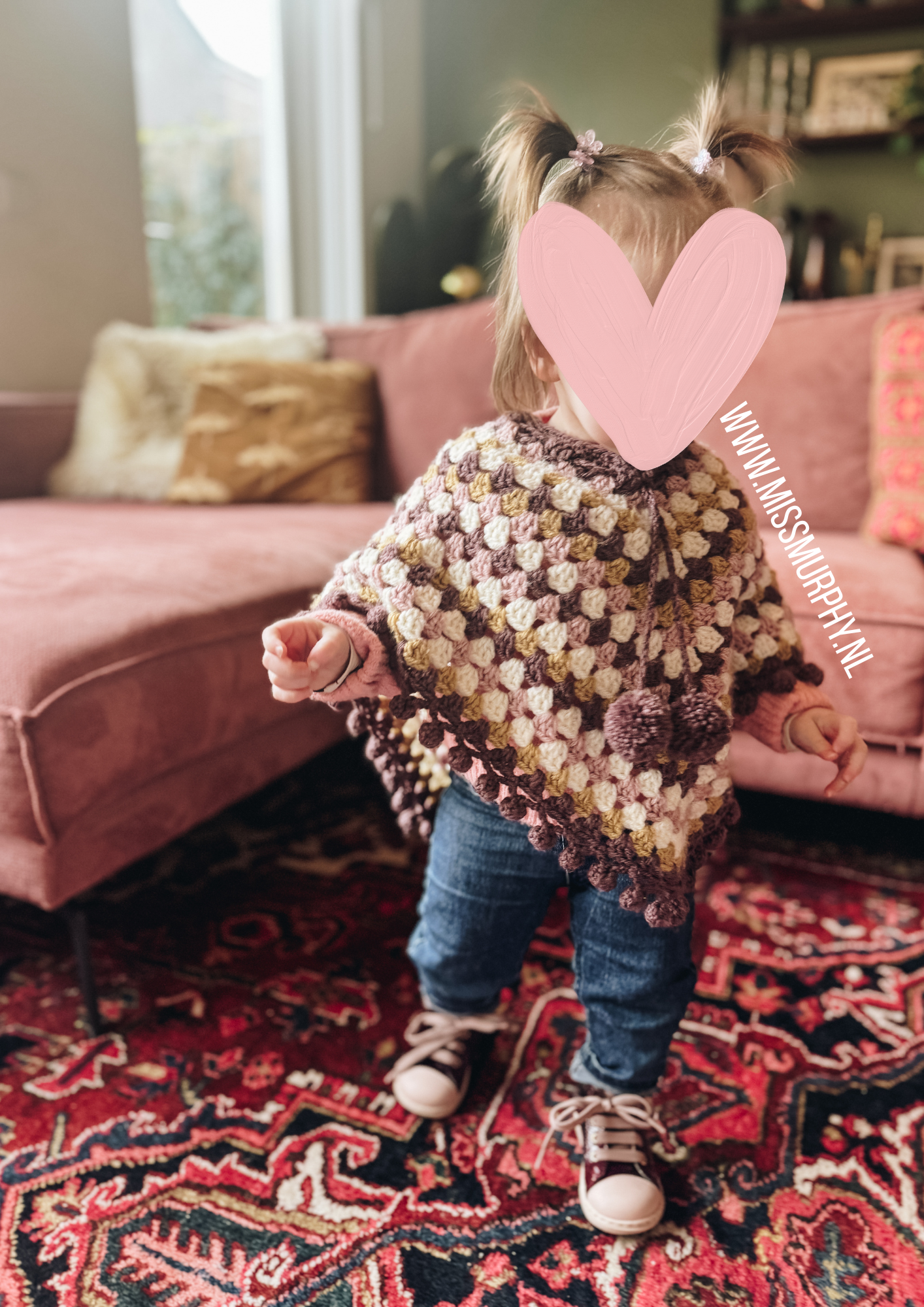 Haakpatroon PIPPA PONCHO - poncho voor peuter/kleuter/kind