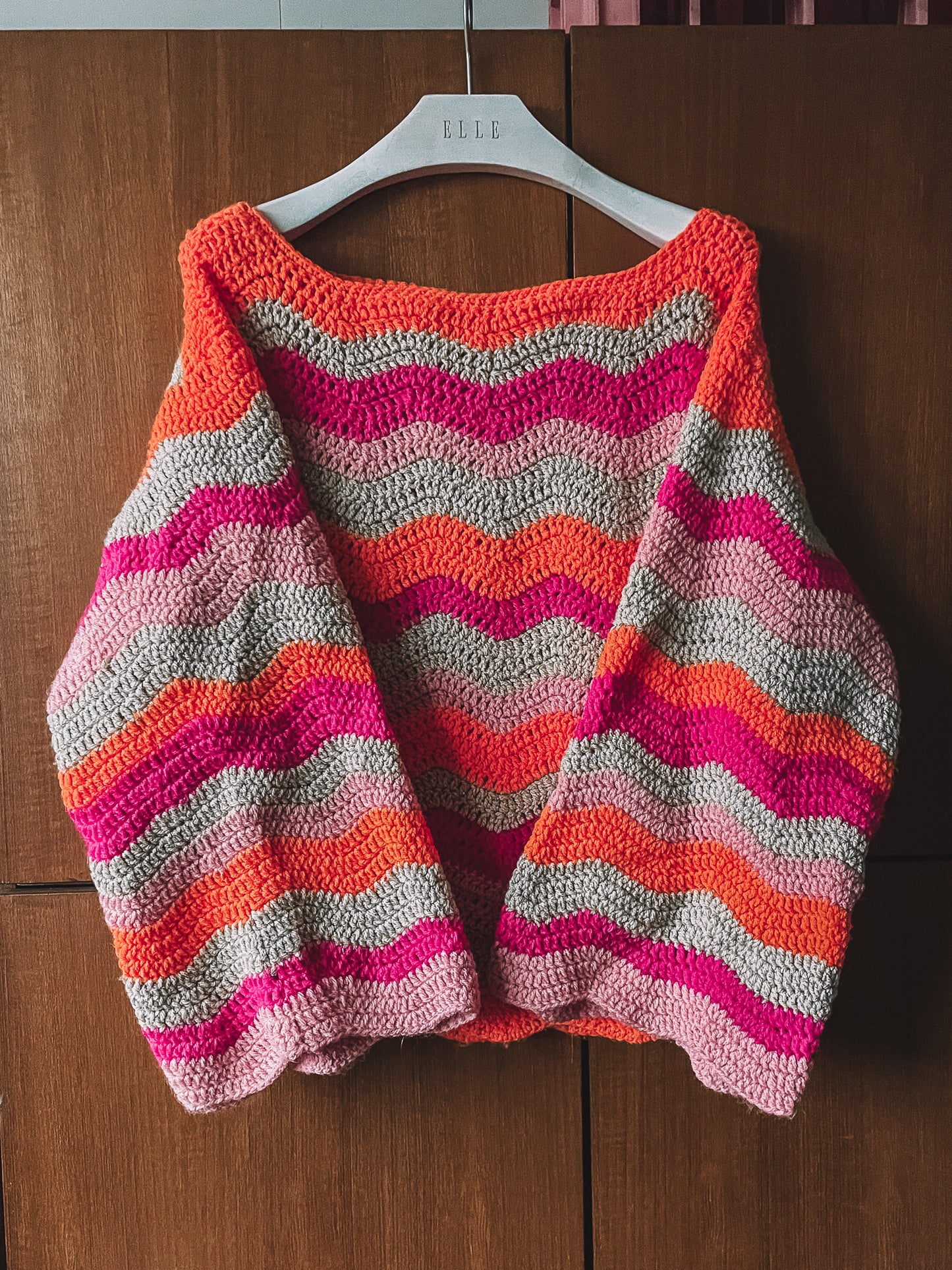 Haakpatroon BOOGJESTRUI - oversized chunky trui met wijde mouwen