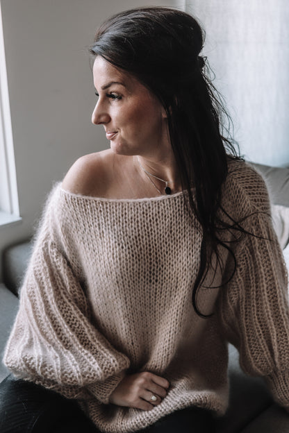 Breipatroon FANCY SLEEVES SWEATER - oversized chunky trui met speciale mouwen