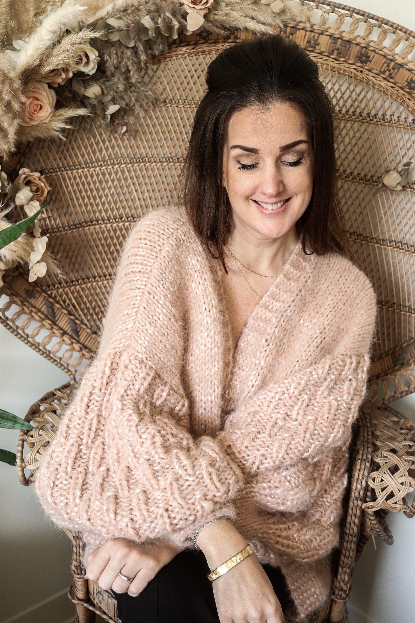 Knitting pattern TEARDROP CARDIGAN - oversized chunky cardigan with special sleeves