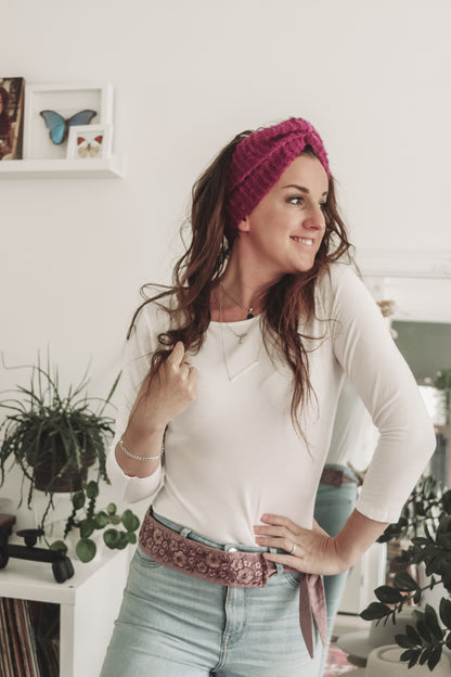 Breipatroon HAPPY HEADBAND - een gedraaide haarband / oorwarmer