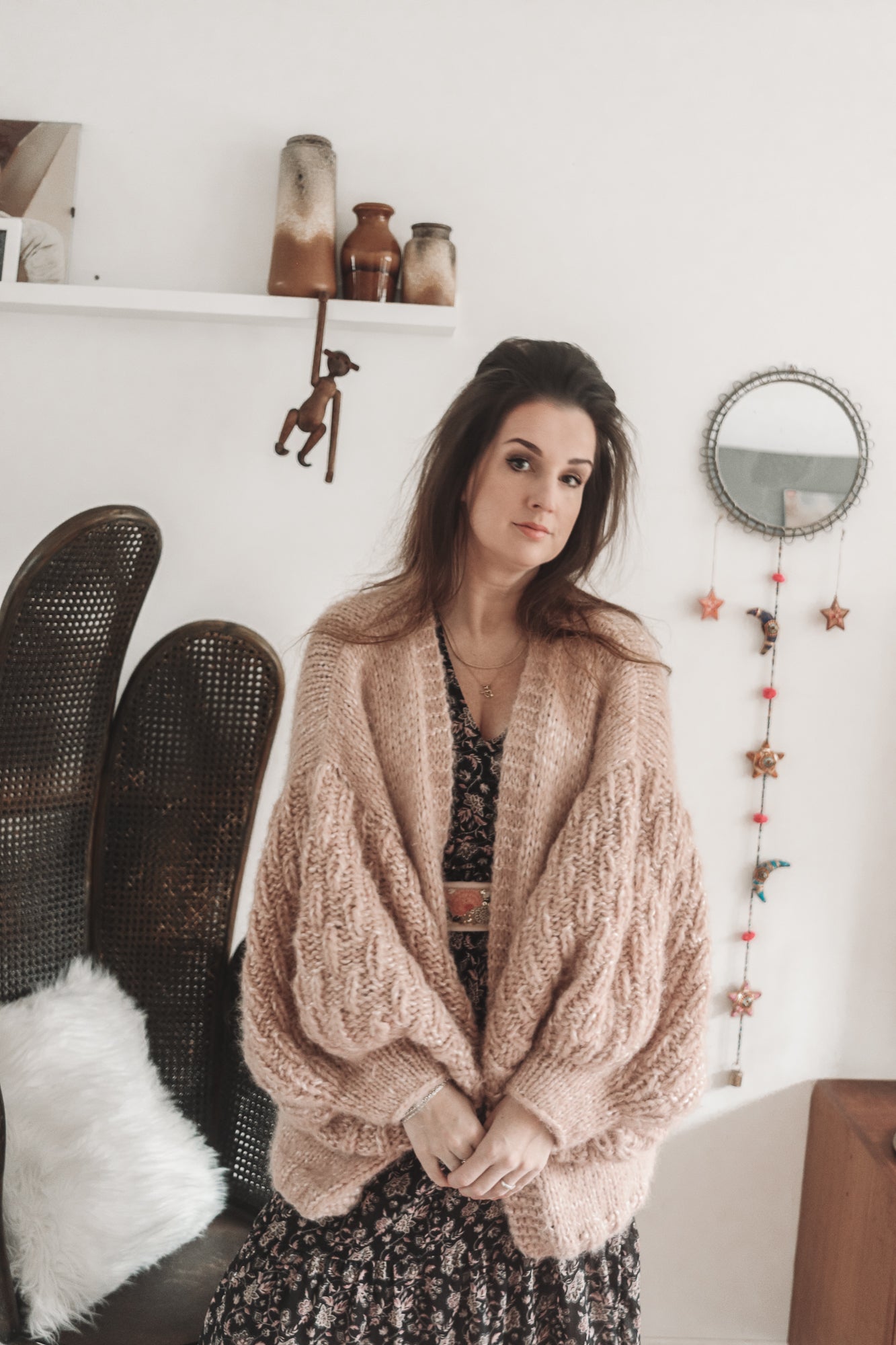Knitting pattern TEARDROP CARDIGAN - oversized chunky cardigan with special sleeves