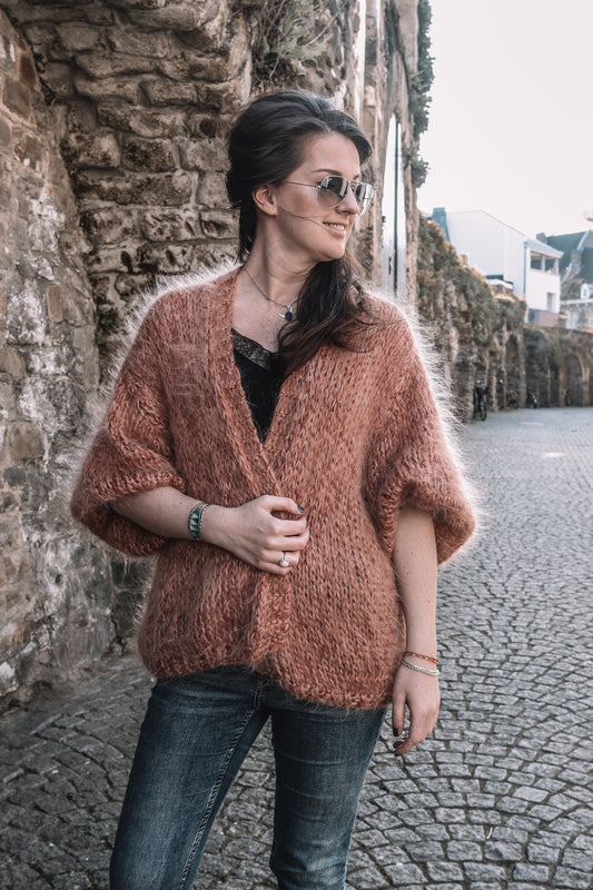 Breipatroon SOPHIA CARDIGAN - oversized chunky vest