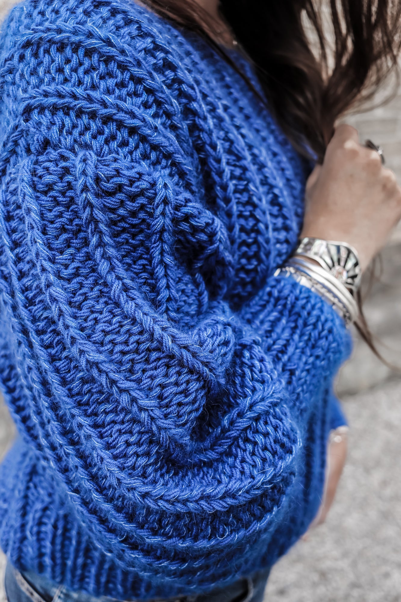 Knitting pattern NETTIE SWEATER - oversized chunky sweater with special sleeves