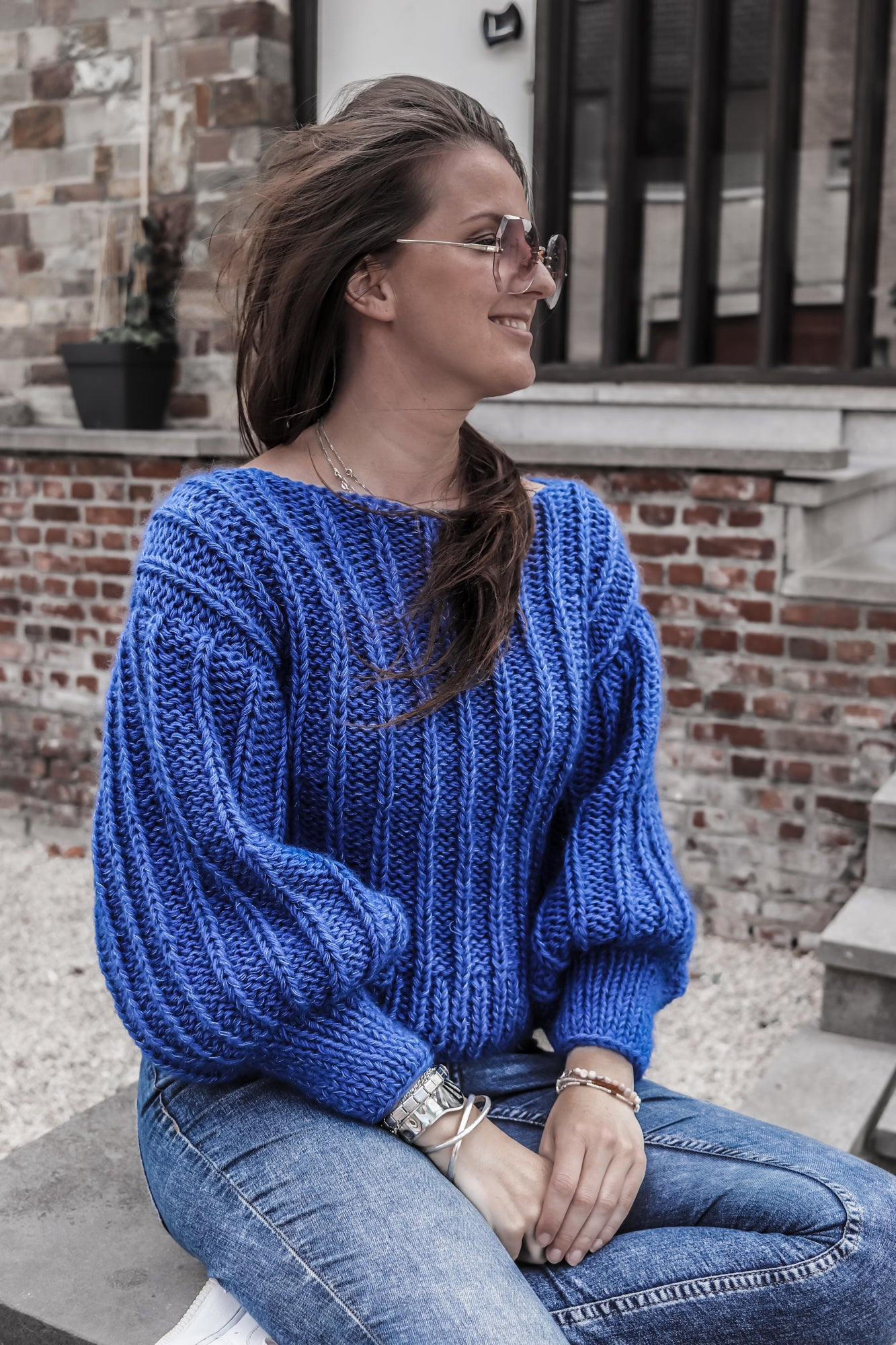 Knitting pattern NETTIE SWEATER - oversized chunky sweater with special sleeves
