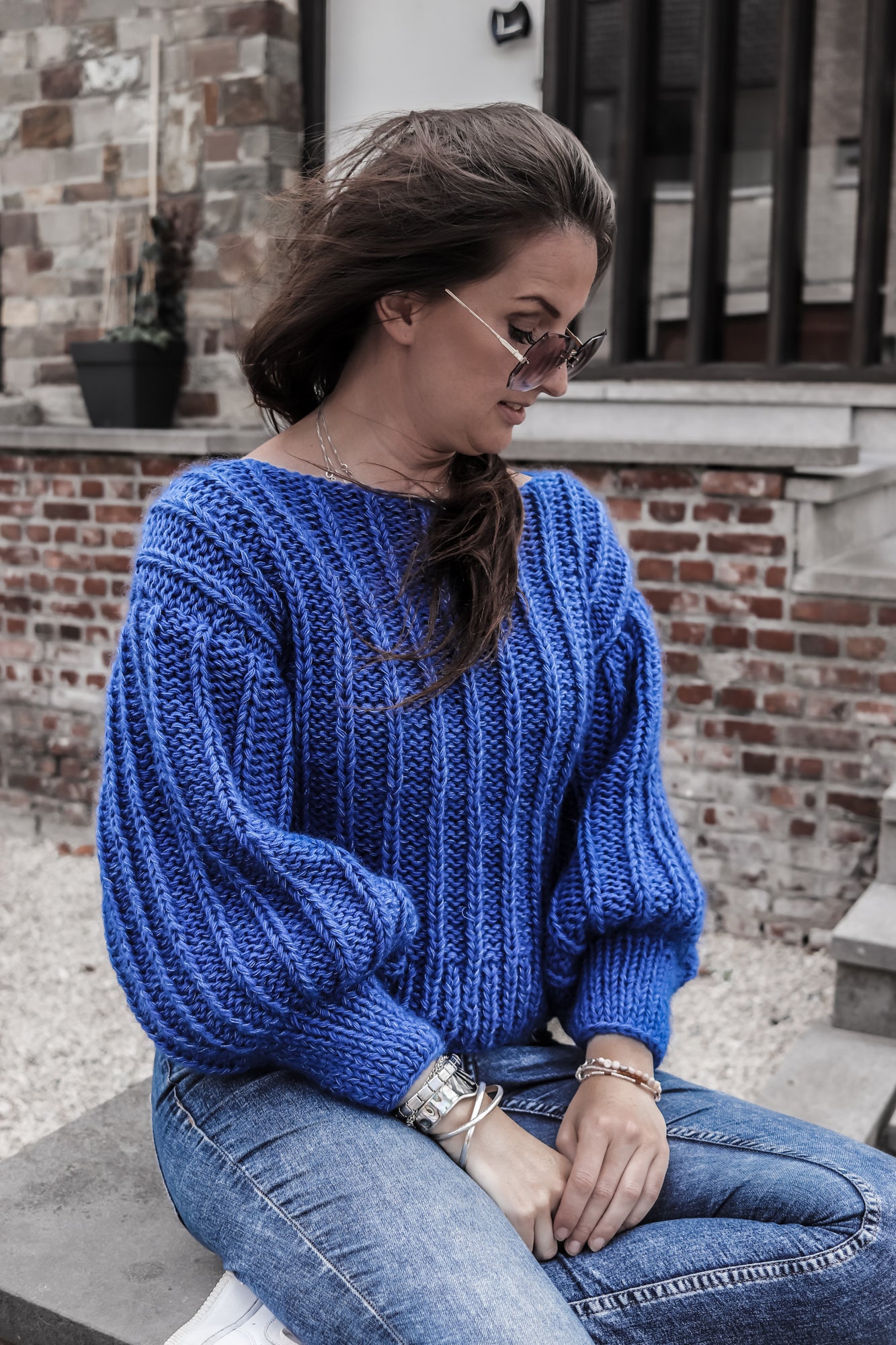 Knitting pattern NETTIE SWEATER - oversized chunky sweater with special sleeves