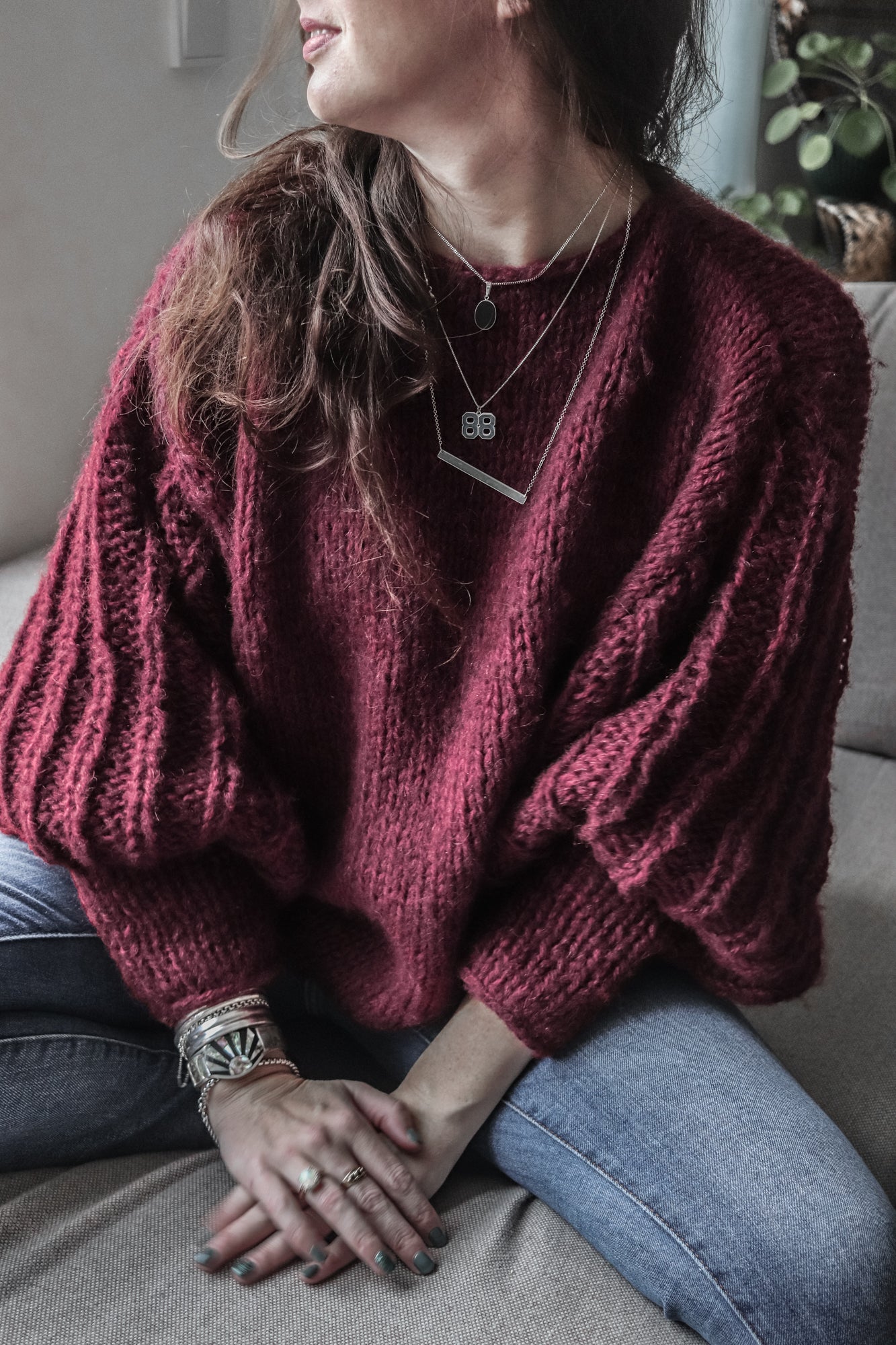 Breipatroon FANCY SLEEVES SWEATER - oversized chunky trui met speciale mouwen