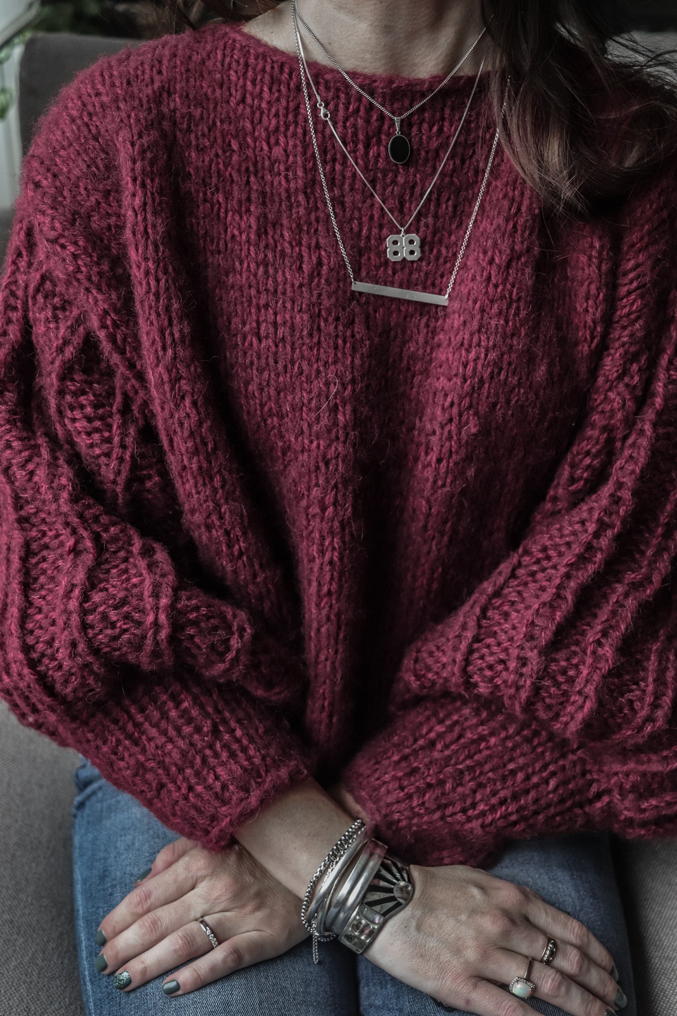 Breipatroon FANCY SLEEVES SWEATER - oversized chunky trui met speciale mouwen