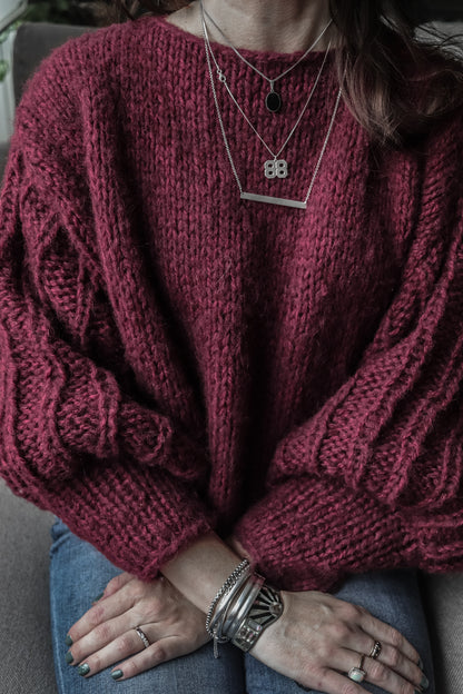 Breipatroon FANCY SLEEVES SWEATER - oversized chunky trui met speciale mouwen